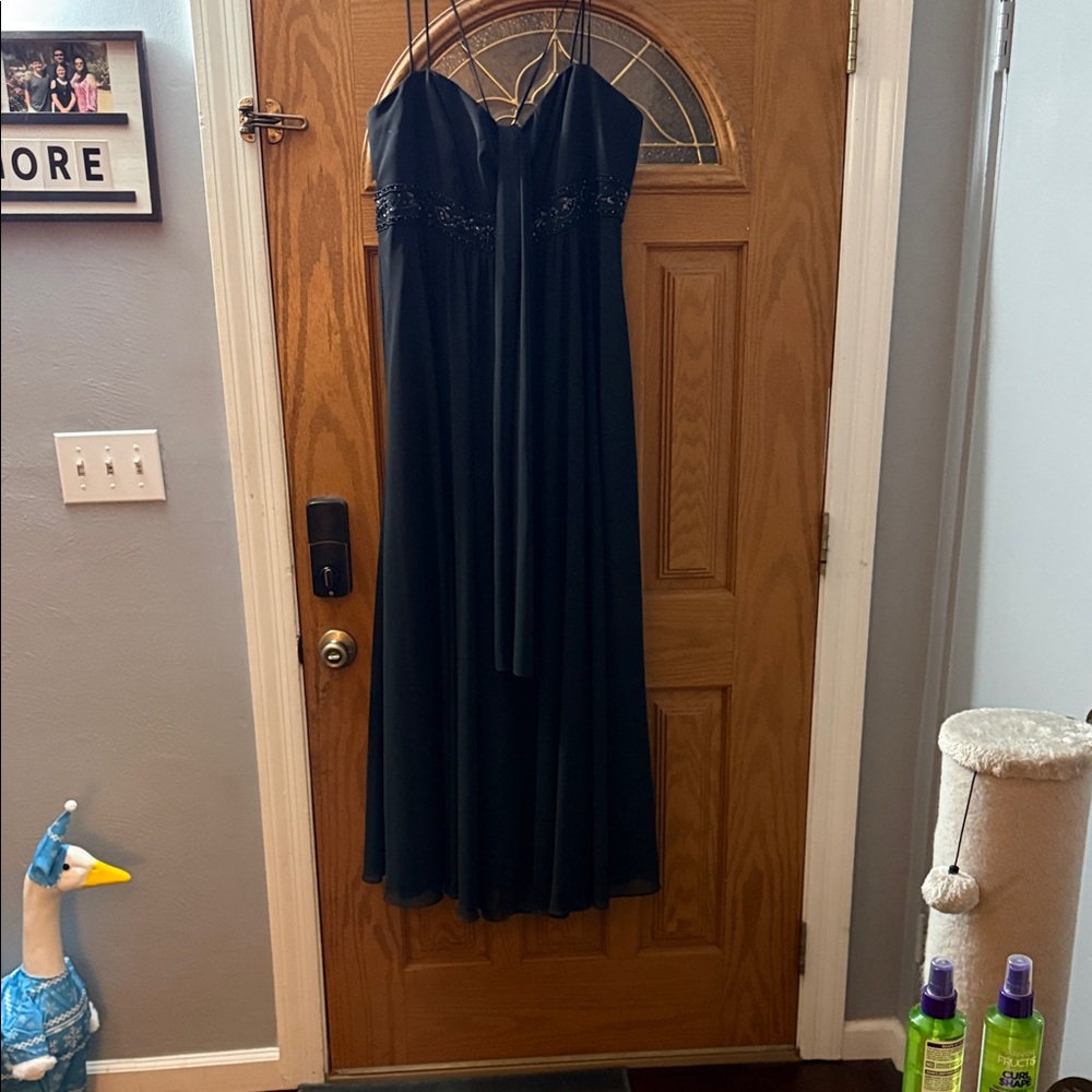 David's Bridal Classic Black Dress
